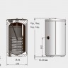 Вертикальный водонагреватель Buderus Logalux S120/5w, объем 120 литров